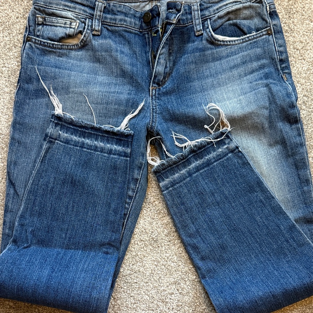 Joe's Jeans Distressed Cropped Denim